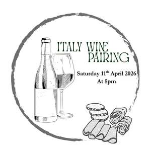 Italy Wine Pairing 11th April 2026 at 5pm