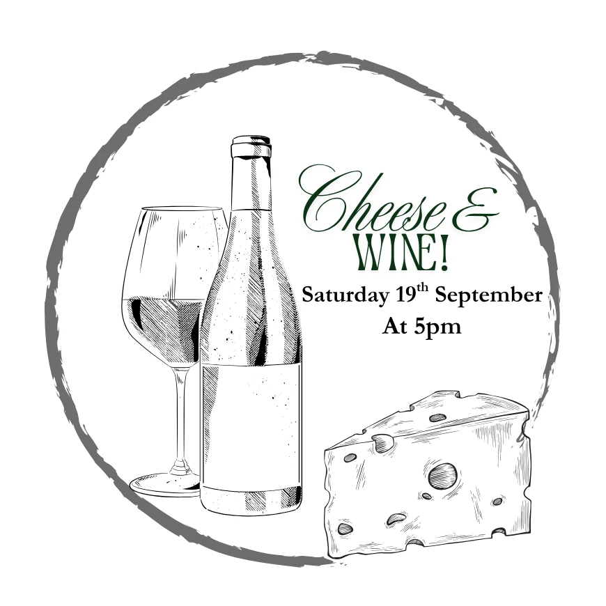 Wine and Cheese Pairing 19th September at 5pm